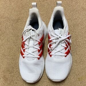 Adidas Red and White Athletic Shoes